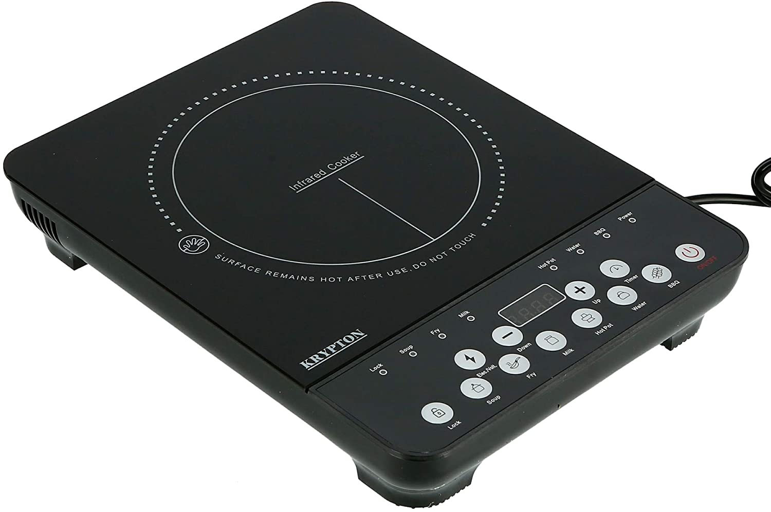 KRYPTON 2000W Infrared Cooker KNIC6058 - BlackKitchen AppliancesKrypton Infrared Cooker is elegantly designed with a sleek black ceramic finish with touch control that brings a touch of modern style providing you with a truly versatile cooking solution. I